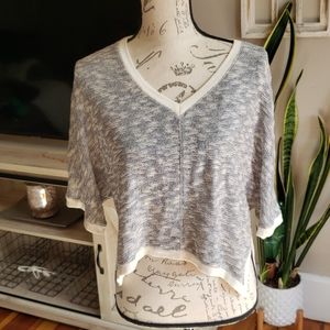 High low dolman sweater